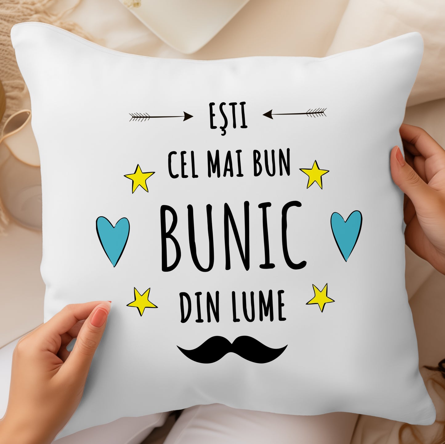 Pernă Cel Mai Bun Bunic - Lovelo