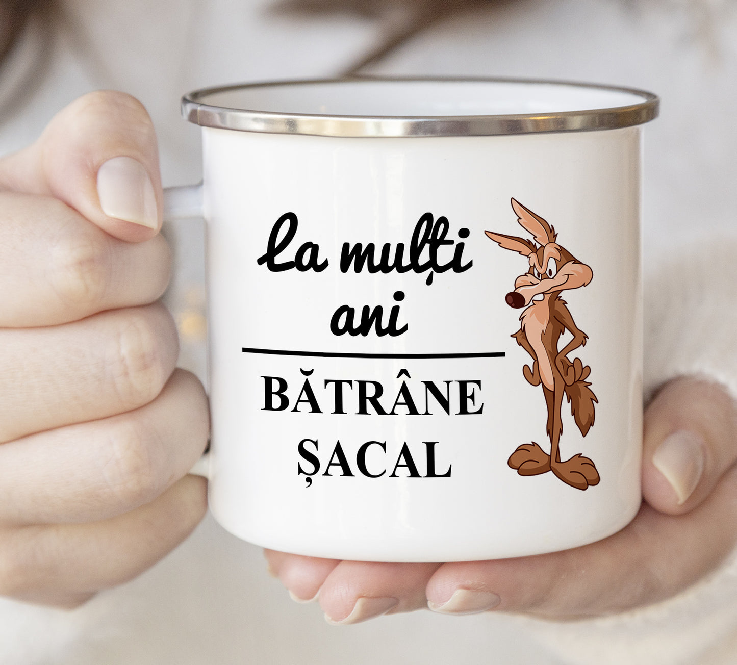 Cană emailată Șacal - Lovelo