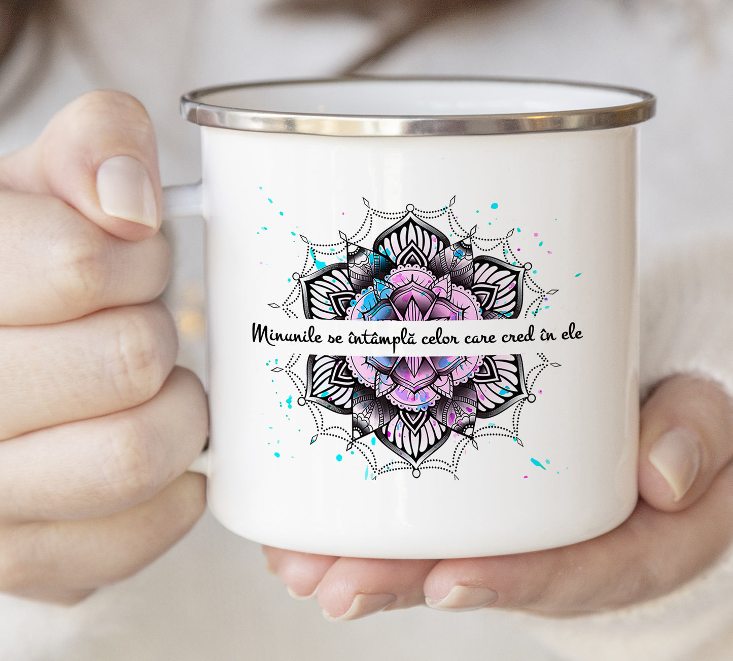Cană emailată Mandala - Lovelo