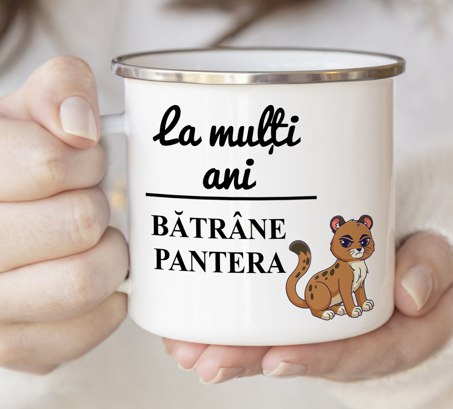 Cană emailată Pantera - Lovelo