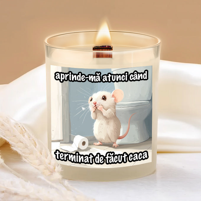 Lumânări Aprinde-mă atunci când terminat de făcut caca - Lovelo