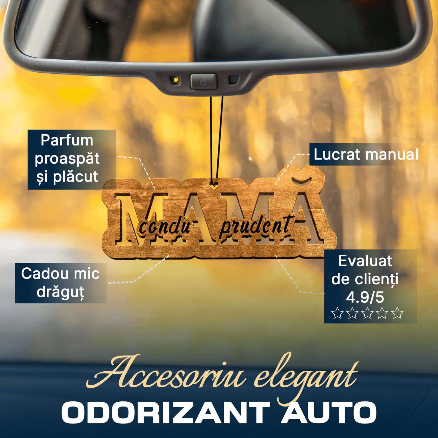 Parfum Auto Mamă condu prudent - Lovelo