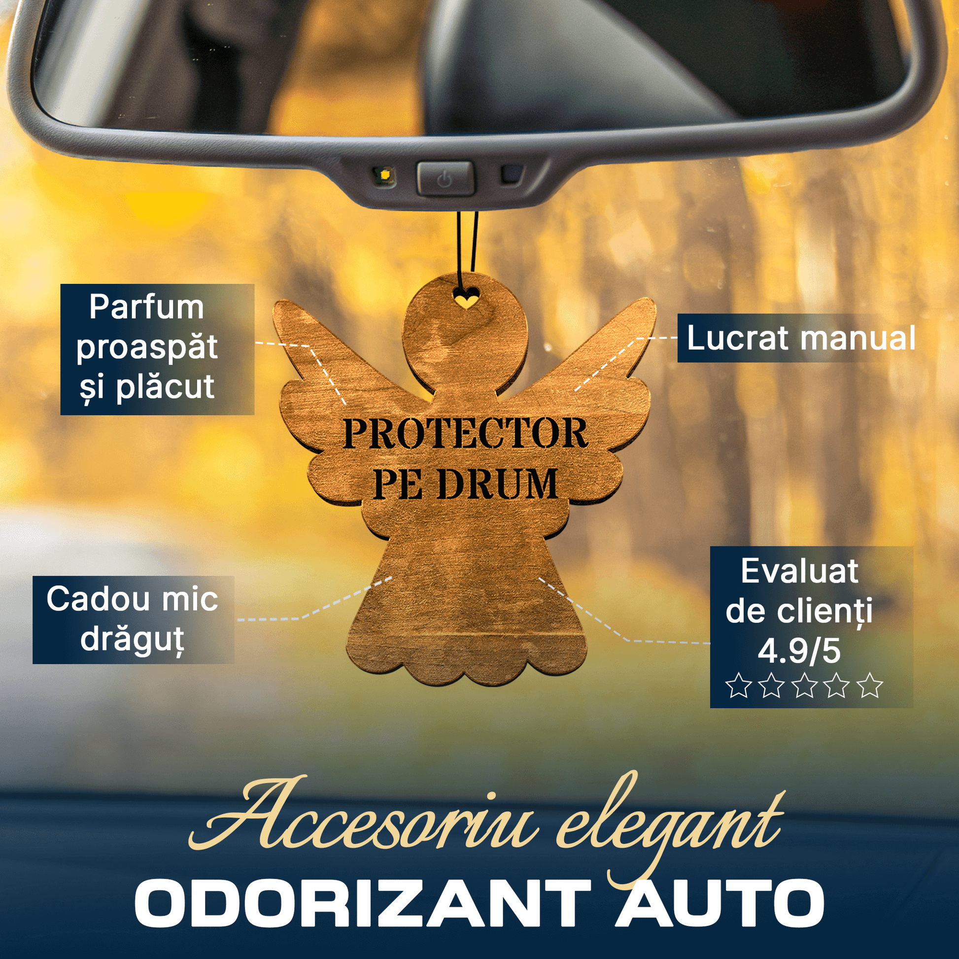 Parfum Auto Protector pe drum - Lovelo