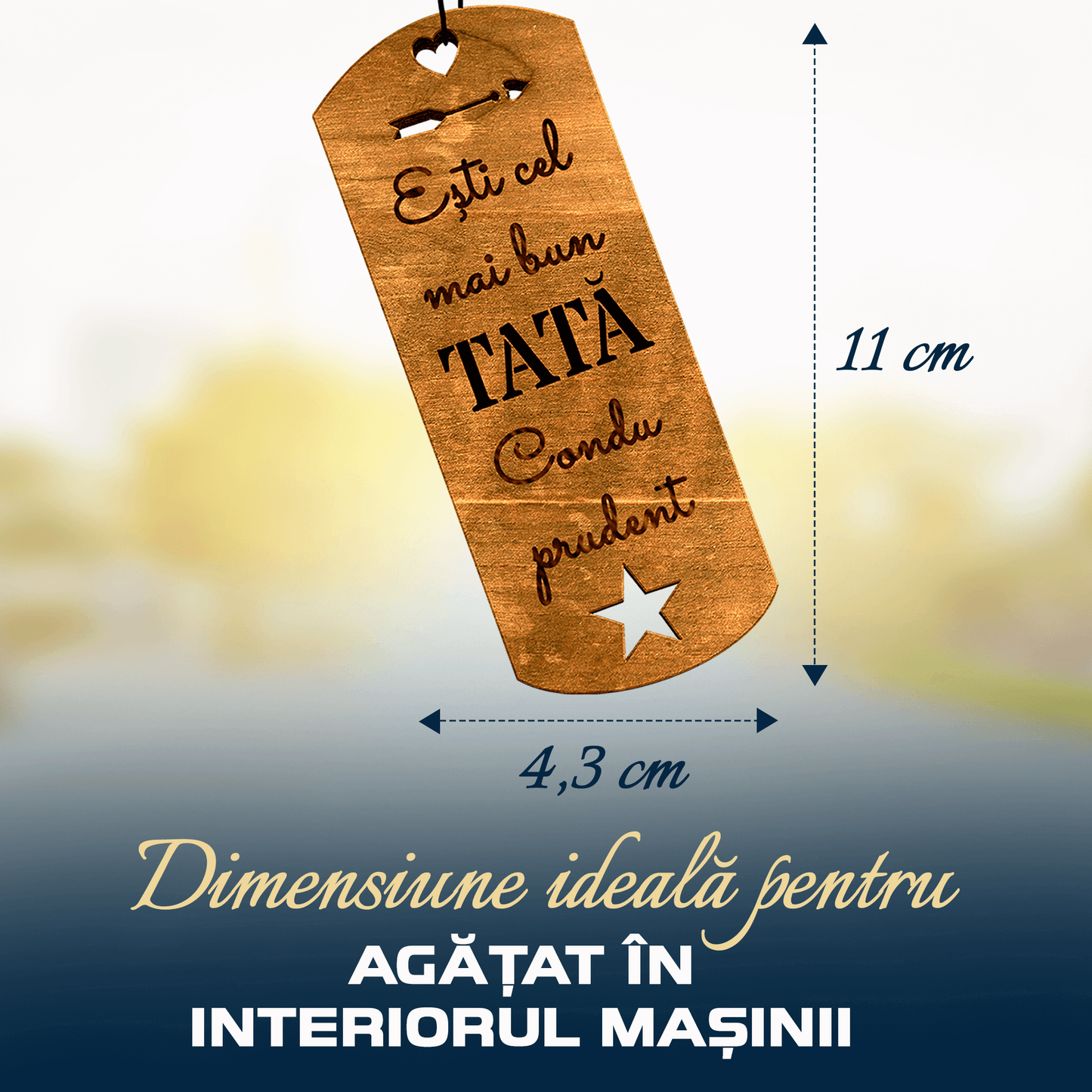 Parfum Auto Cel mai bun TATĂ - Lovelo