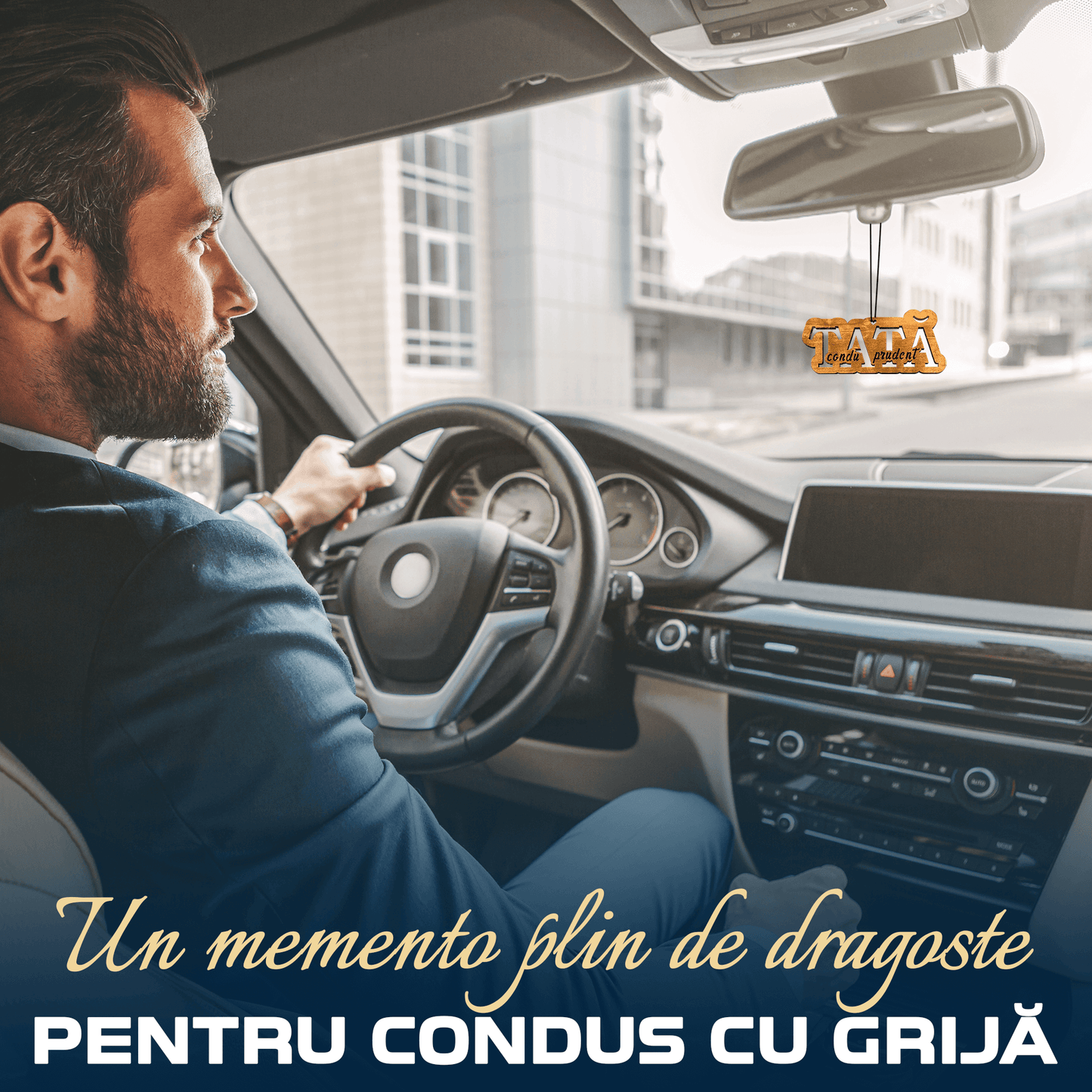 Parfum Auto Tată condu prudent - Lovelo