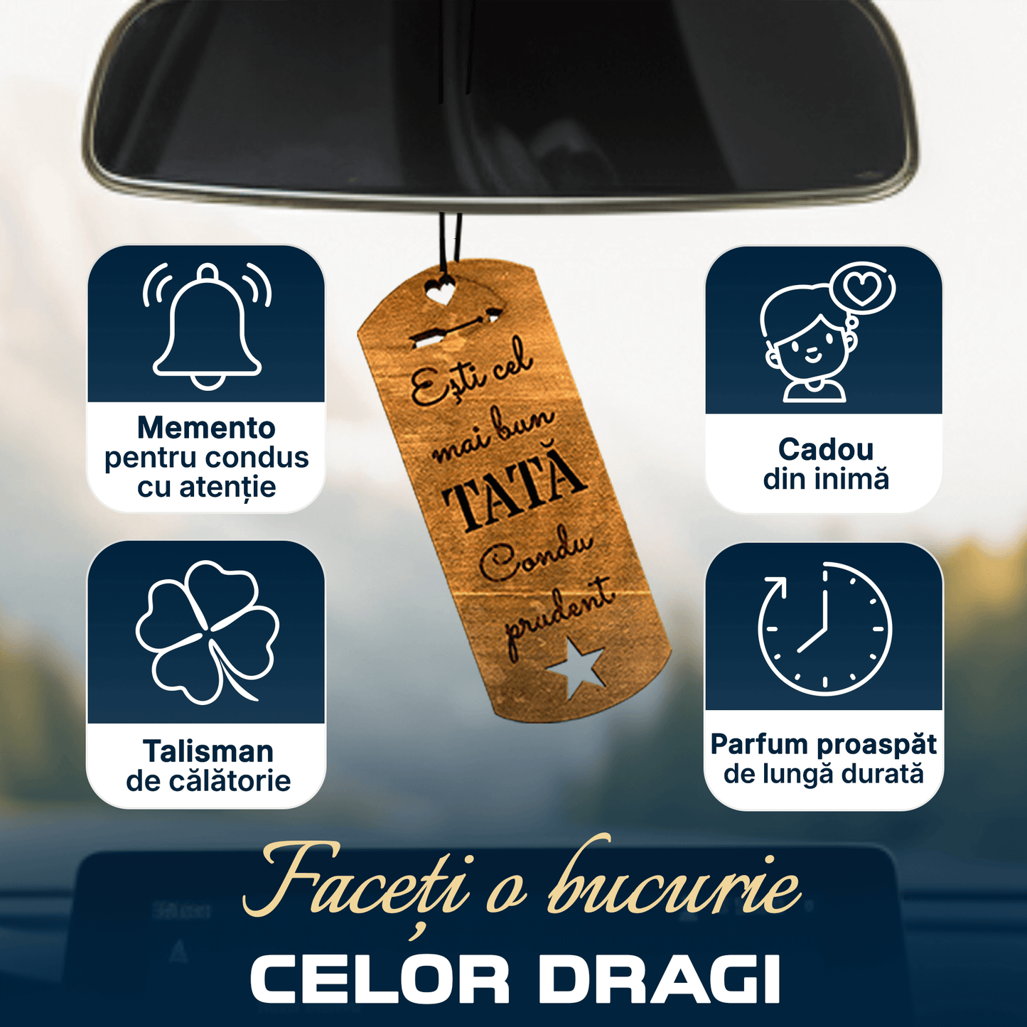 Parfum Auto Cel mai bun TATĂ - Lovelo