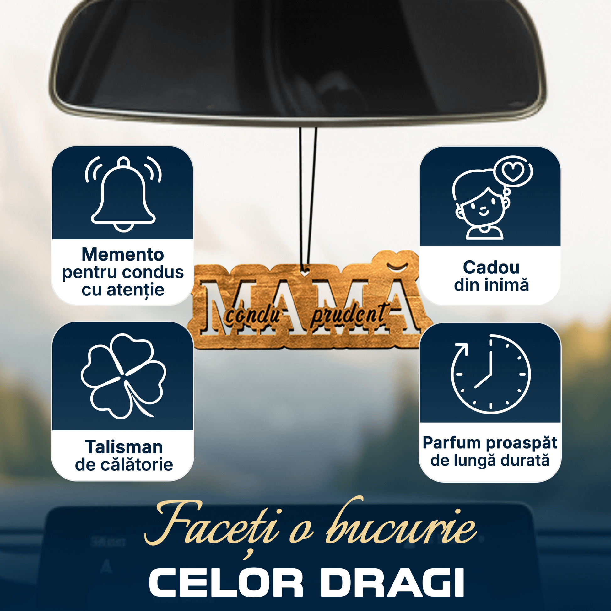 Parfum Auto Mamă condu prudent - Lovelo