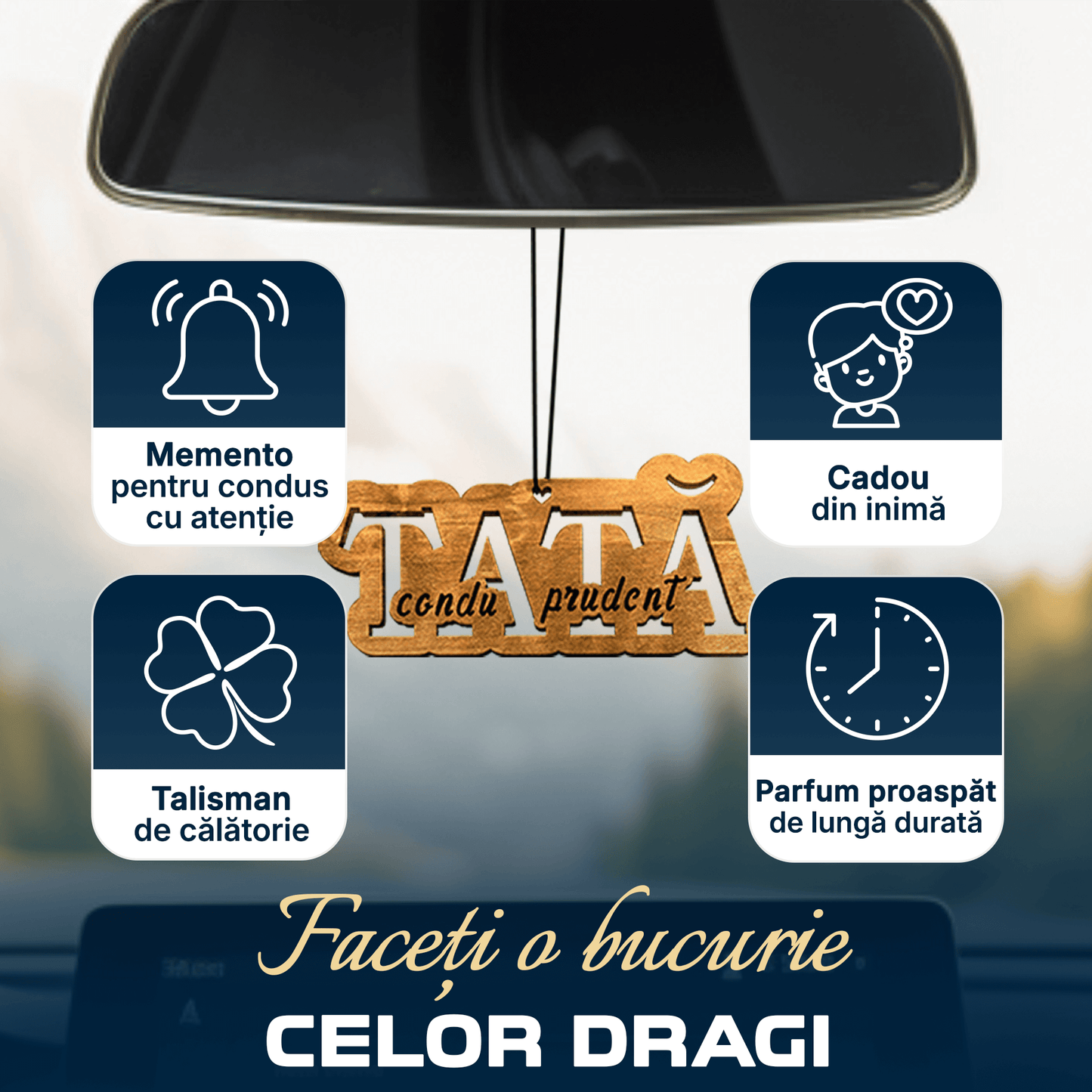 Parfum Auto Tată condu prudent - Lovelo