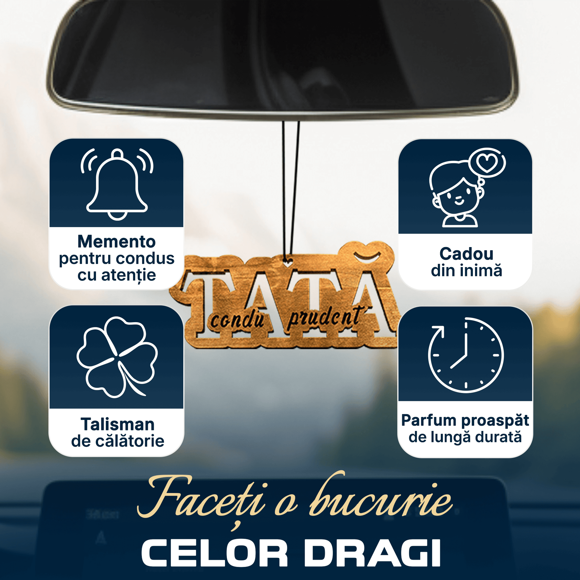 Parfum Auto Tată condu prudent - Lovelo