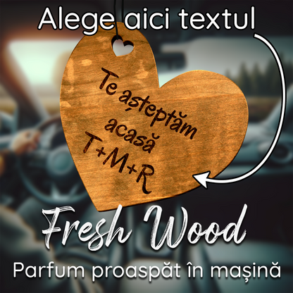 Parfum Auto Personalizat - Inimă - Lovelo