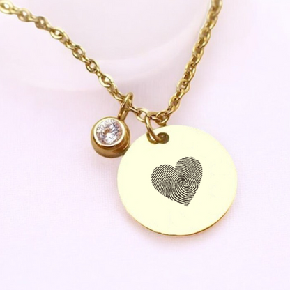 Colier de lux - Pandantiv zirconiu pe lanț - Inimă - Lovelo