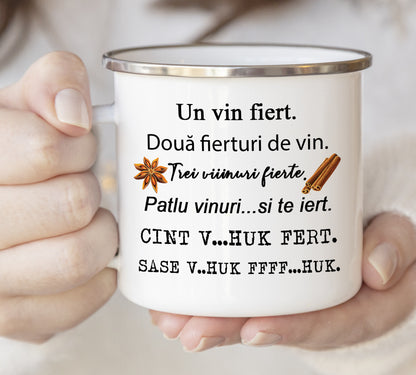 Cană emailată Vin fiert - Lovelo