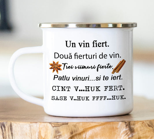 Cană emailată Vin fiert - Lovelo