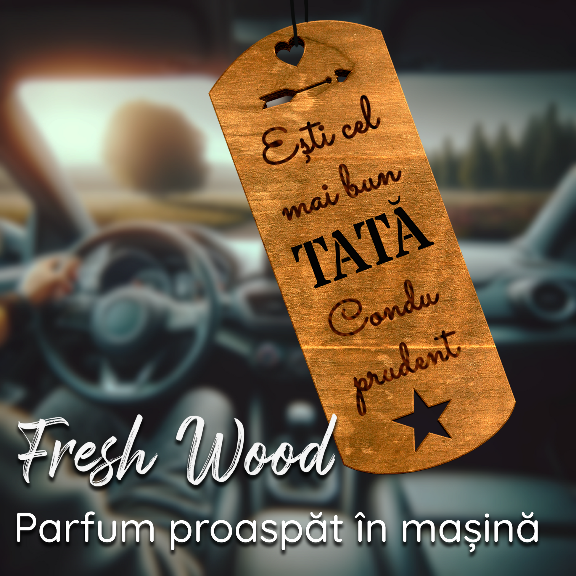 Parfum Auto Cel mai bun TATĂ - Lovelo