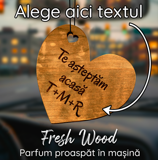 Parfum Auto Personalizat - Inimă - Lovelo