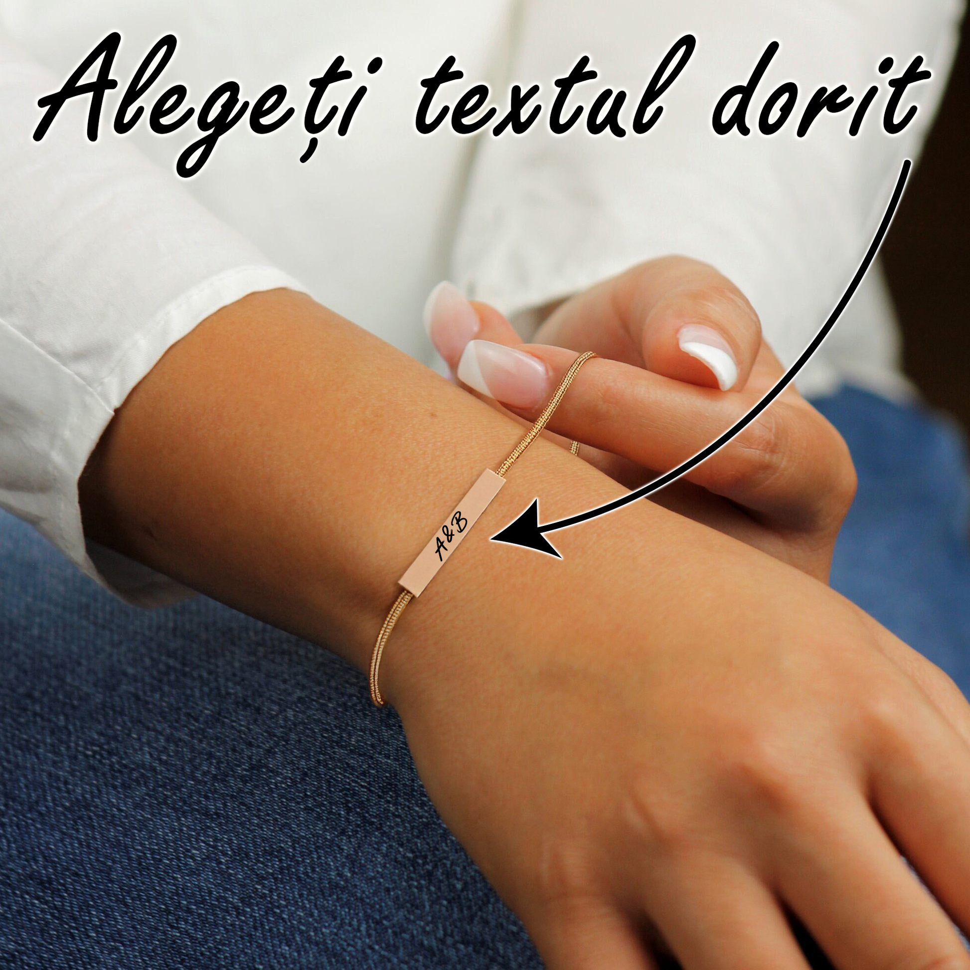 Brățară elegantă - Cu text personalizat - Lovelo