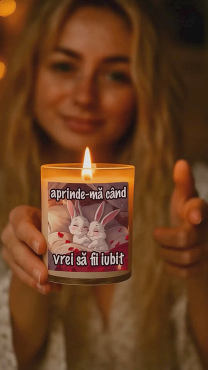 Lumânări Aprinde-mă când vrei să fii iubit