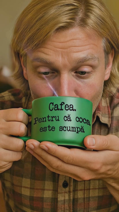Cană Cafea pentru că coca este scumpă