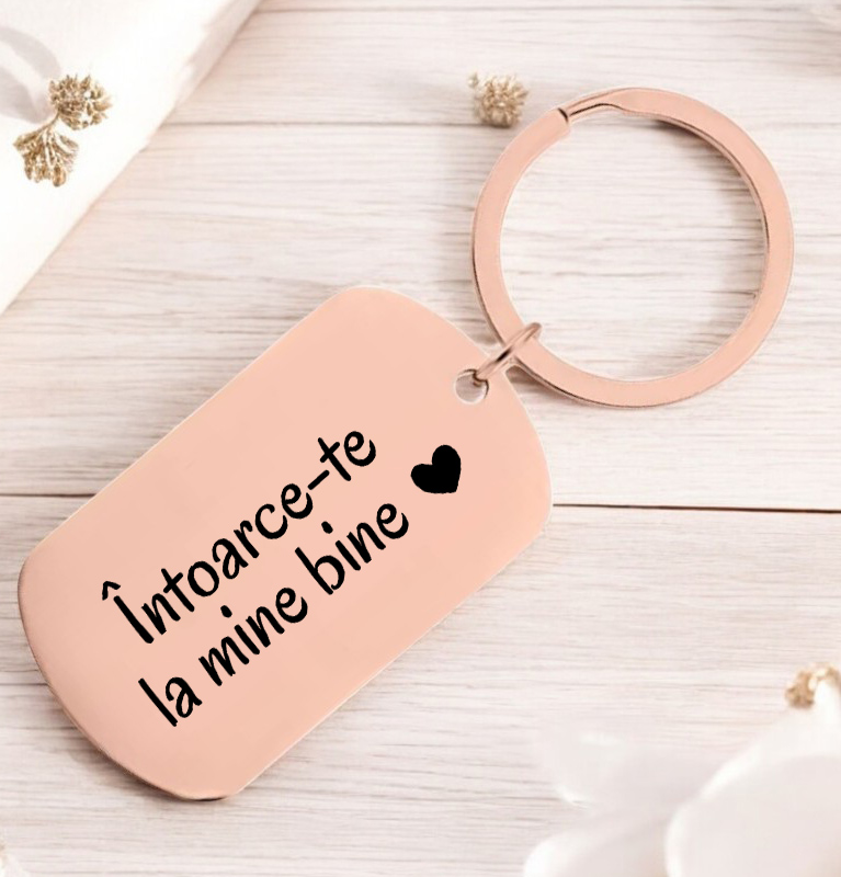 Breloc metalic Întoarce-te la mine bine - Lovelo